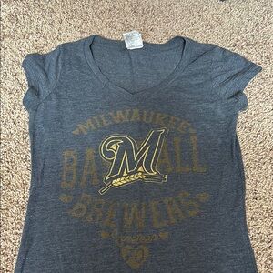 Alternative Dark Gray V-Neck T-Shirt